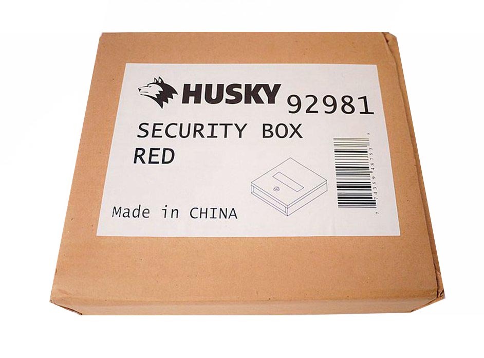 Husky Security Box 200x220x45mm f Cash Jewelery File Steel Construction Fixable
