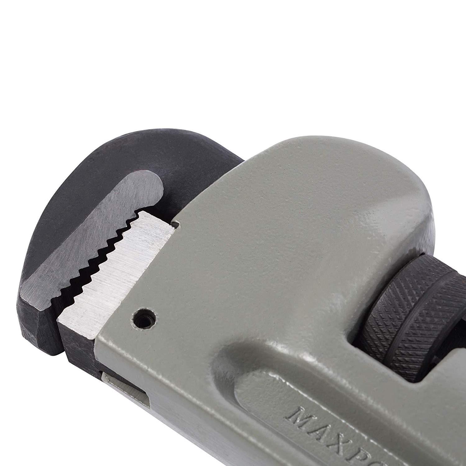 WD&WL Heavy Duty Aluminium Pipe Wrench Cr-Mo Jaw Plumbing Adjustable Monkey Shifter 18"/24"/36"/48"