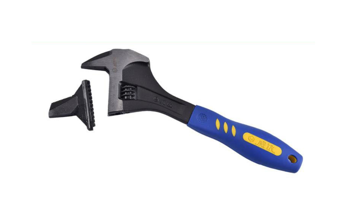 Cr-V 3-in-1 12"/300mm Multi-Function Wide Opening Adjust Pipe Hammering Wrench Construction Shifter