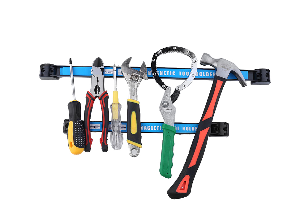 Wall-Mounted Magnetic Tool Bar Holder Option: 12"/18"/24"