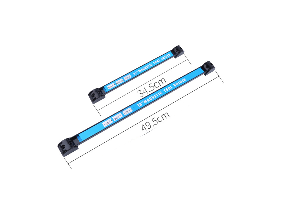 Wall-Mounted Magnetic Tool Bar Holder Option: 12"/18"/24"
