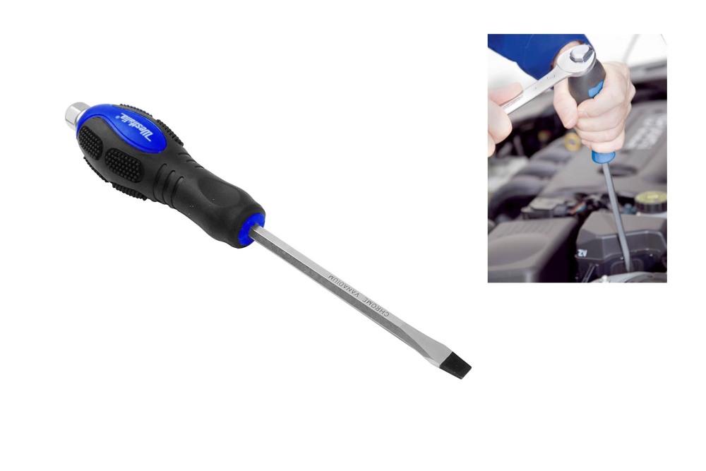 6pc Westfalia Germany Cr-V Go-Thru Through Tang Striking Hammering Screwdriver Set