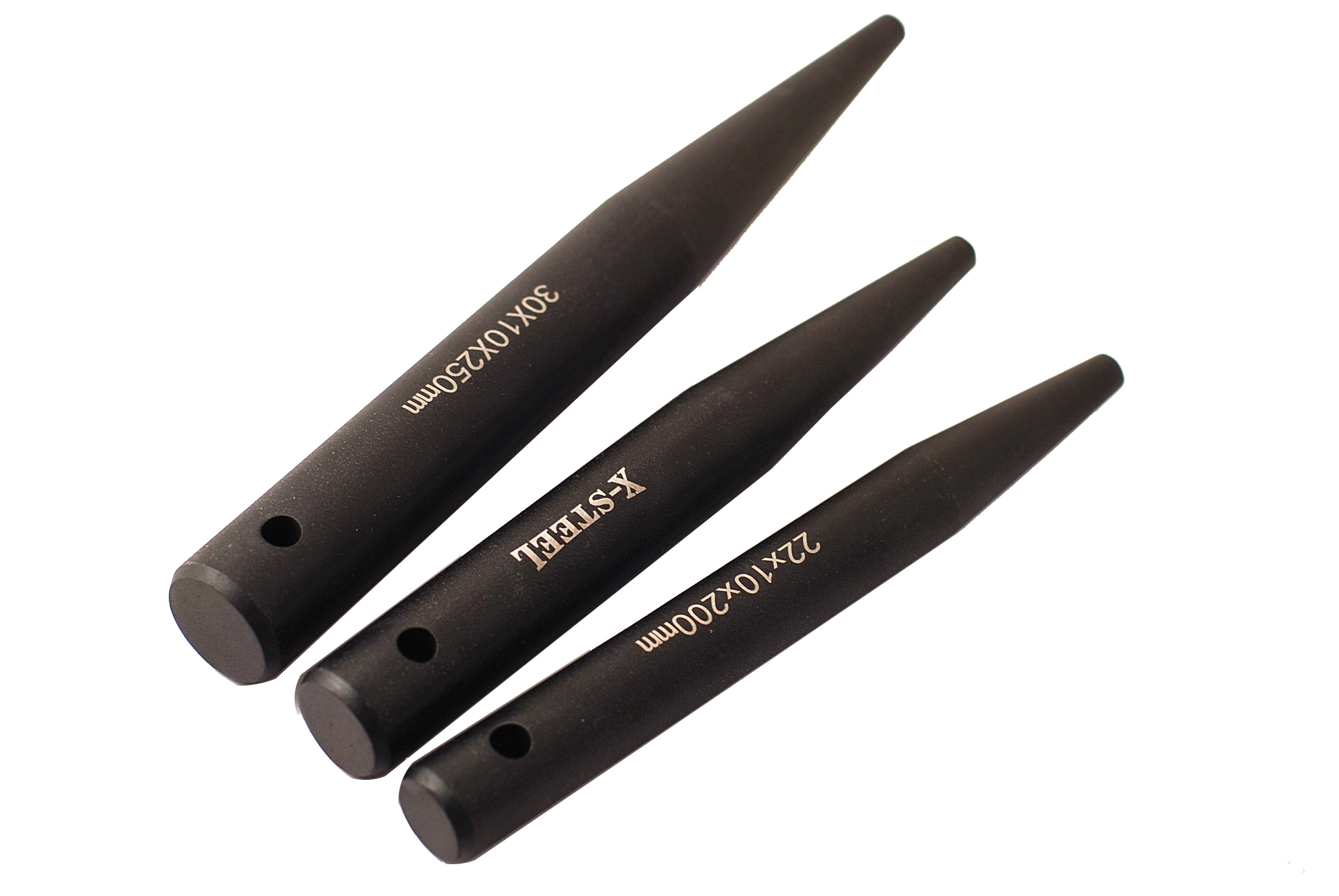 Industrial Construction 40-Cr Straight Carrot Barrel Drift with Hole Option:22/26/30x10mm