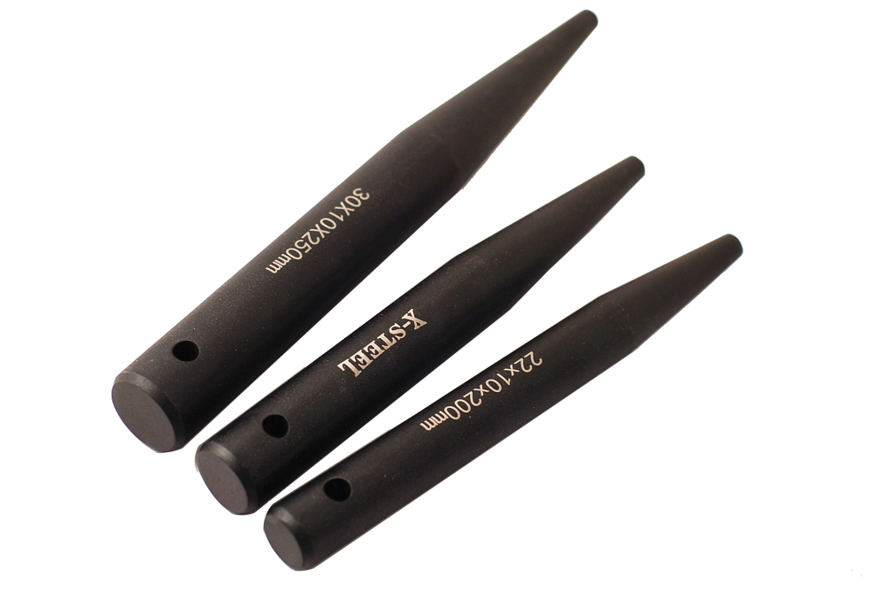 Industrial Construction 40-Cr Straight Carrot Barrel Drift with Hole Option:22/26/30x10mm