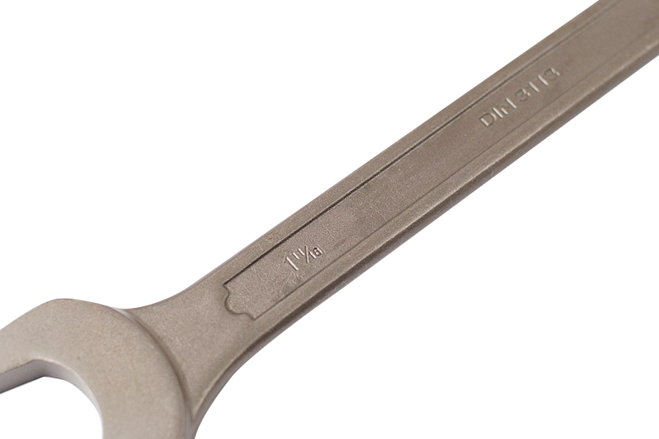 Industry Quality DIN3113 Natural Grey Jumbo Combination /Ring Open End Spanner Imperial SAE Size