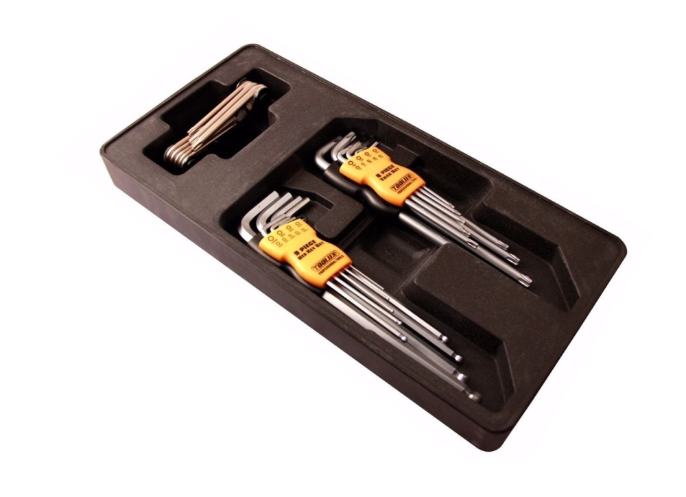 385x185x45mm ABS Tray Tool Storage Display Option: Offset Ring/Combination Spanner/Pliers/HexKey...