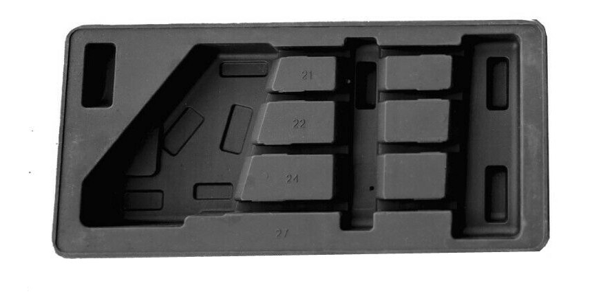385x185x45mm ABS Tray Tool Storage Display Option: Offset Ring/Combination Spanner/Pliers/HexKey...