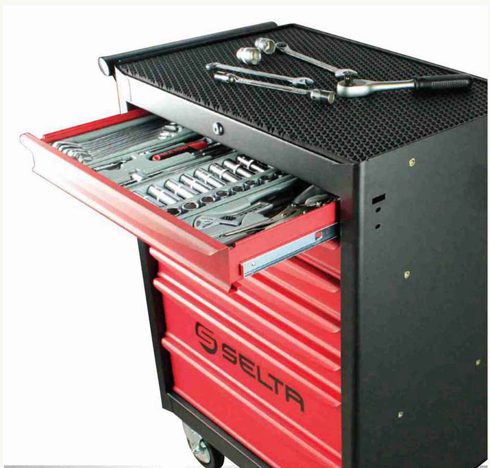Selta Taiwan 299pc Mechanic Tool+37pc Free Tool Set w Drawer Roller Cart Trolley