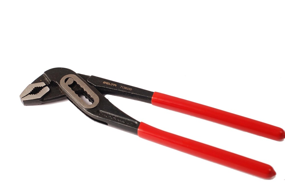 Selta Taiwan 3pc Professional Wrench & Pliers in Tray: Adjustable Wrench, Water Pump & Locking Pliers