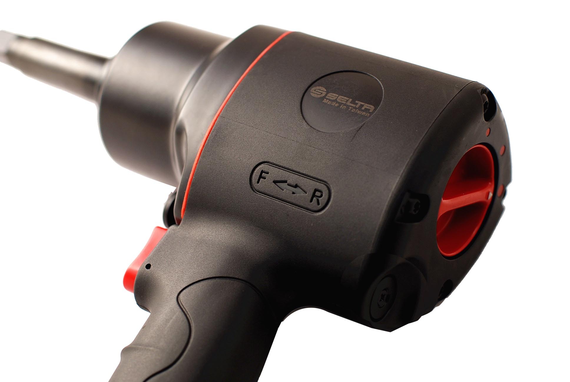 Selta Taiwan 1/2" Dr 820 ft·lb Air Impact Wrench Long Reach Twin Hammer Clutch 9.25"/236mmL