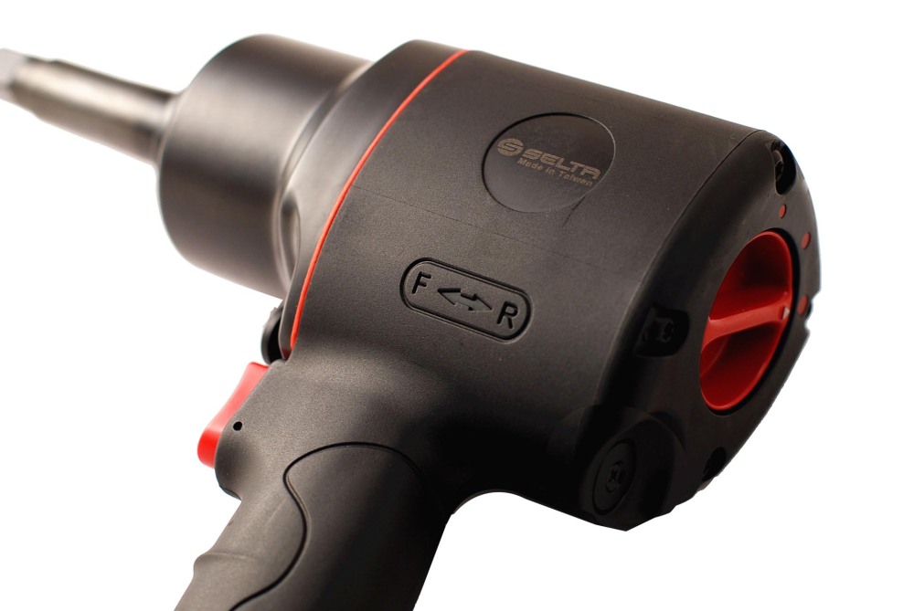 Selta Taiwan 1/2" Dr 820 ft·lb Air Impact Wrench Long Reach Twin Hammer Clutch 9.25"/236mmL