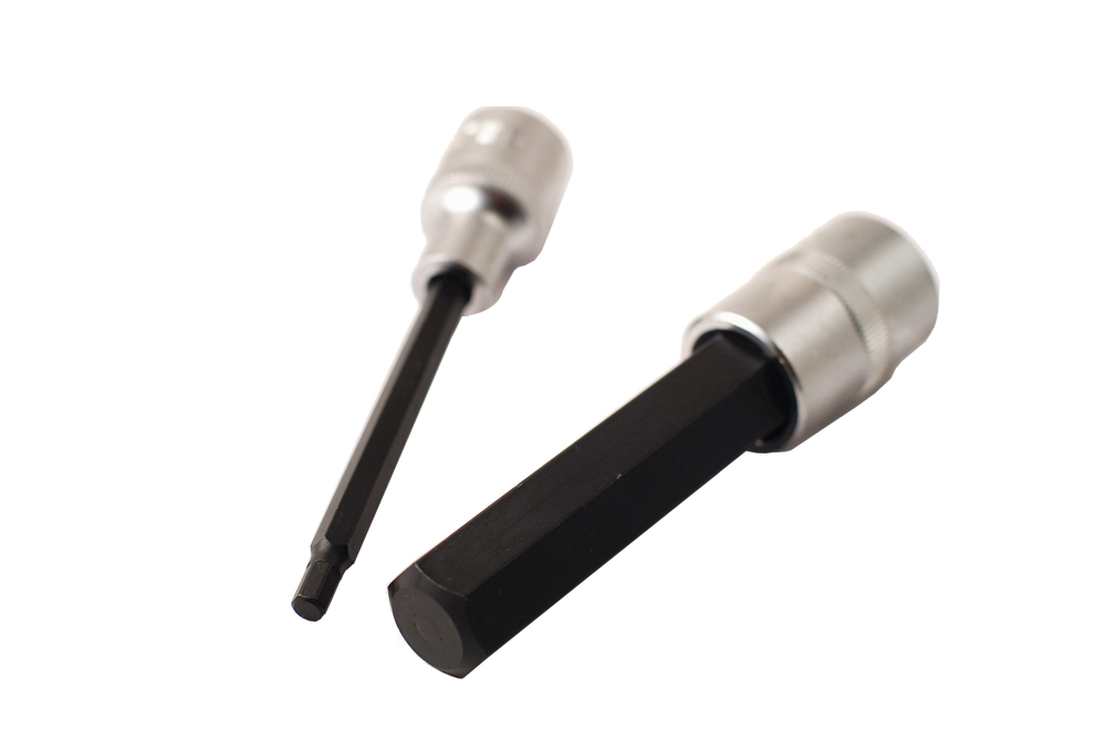 Selta Taiwan 1/2" Dr 110mmL 8pc Cr-Mo Impact Hex Allen Socket Bit:H5,6,8,10,..17mm