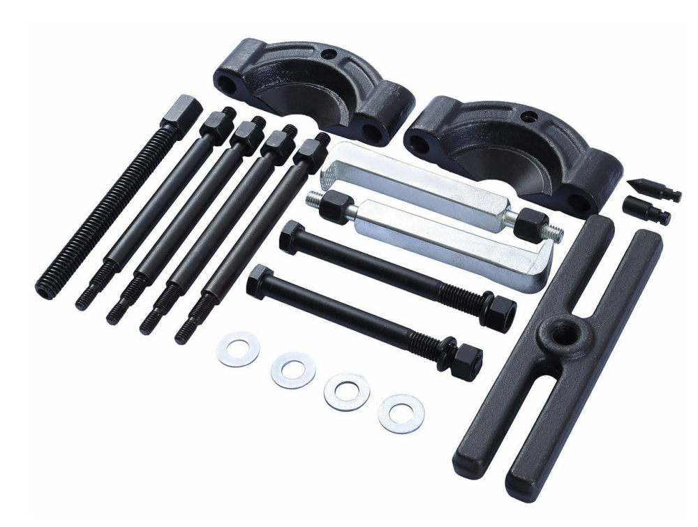 14pc Bearing & Gear Puller Splitter Separator Set Vehicle Gear, Pulley, Steering Wheel, Ball Bearing Remover