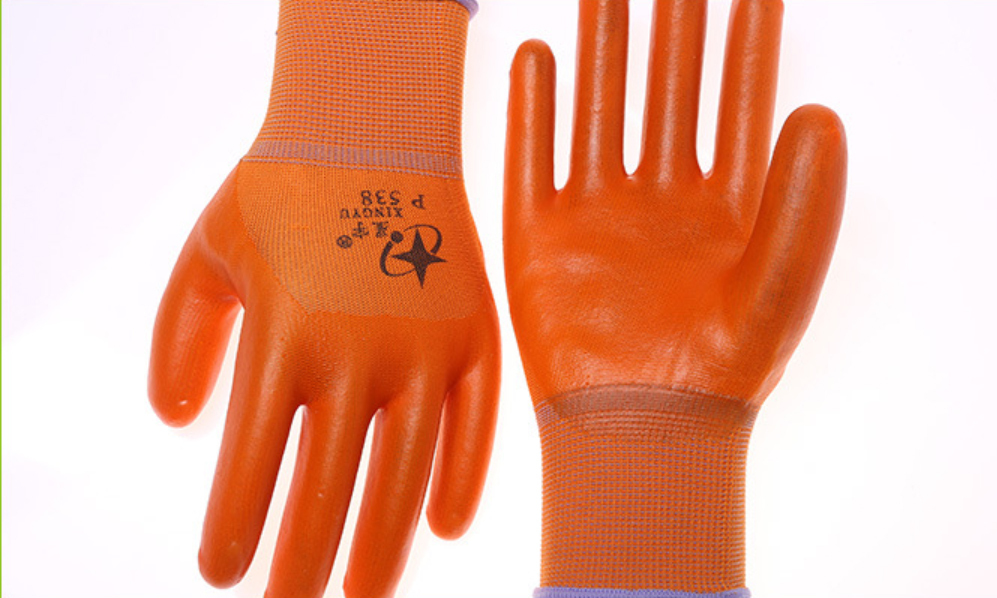 P538 Nitrile Dip Gloves Water & Oil Protective Mechanic Work Glove Free Size
