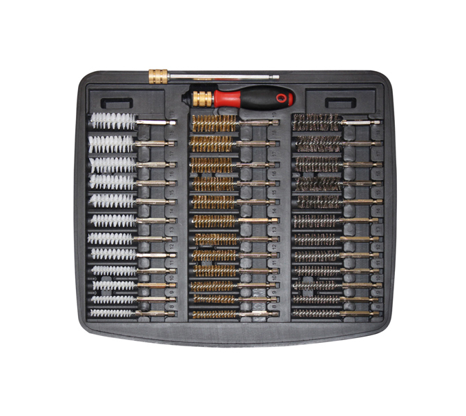 38pc 8-19mm Long Reach Nylon Brass Steel Wire Brush for Clean Debur Injector Glow Plug Bush