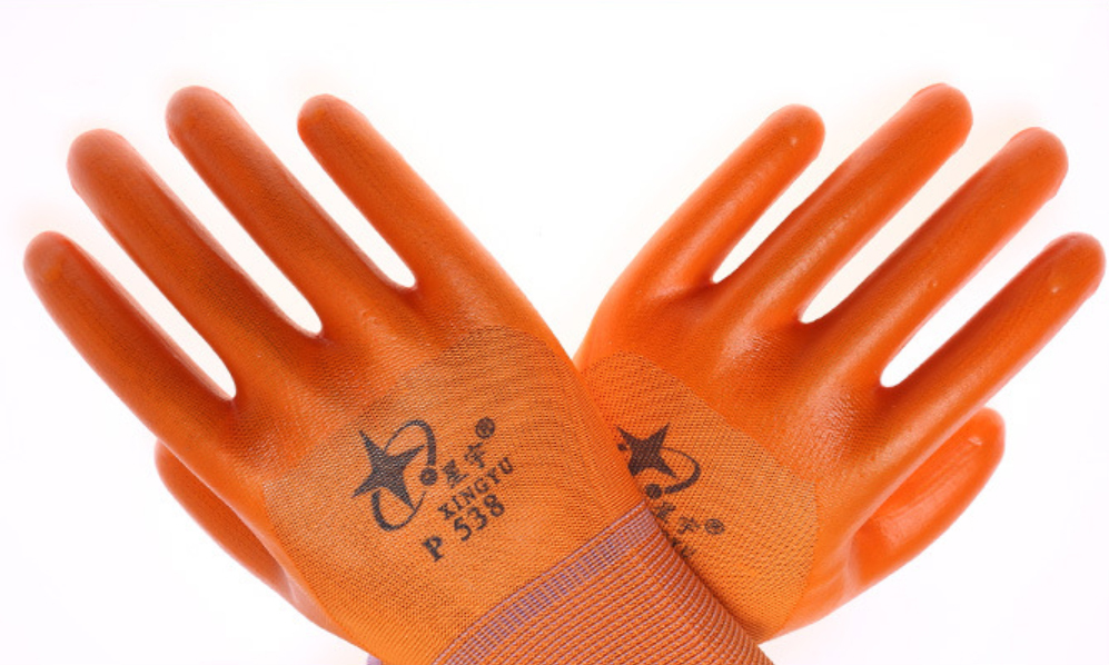 P538 Nitrile Dip Gloves Water & Oil Protective Mechanic Work Glove Free Size