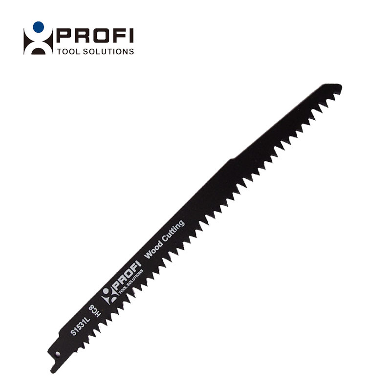 3pc 65Mn S1531L HCS 5TPI 242mmL Ground Teeth Reciprocating Jigsaw Blade Set Wood Cutting