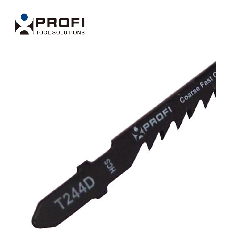 3pc T244D HCS Jigsaw Blade 6TPI Ground Teeth Wood Plywood & PVC Fast Cutting Saw Blades