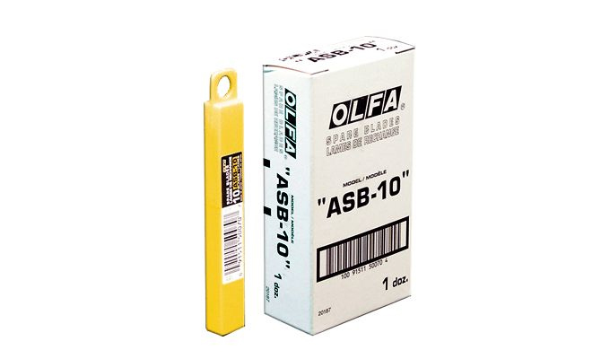 10pc ASB-10 OLFA Japan Original Knife Snap Off Blade Lame Signage Vinyl Cardboard