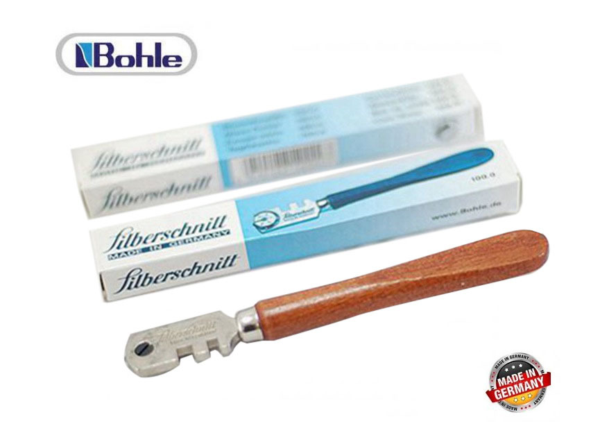Bohle Silberschnitt Germany BO100.0 Glass Cutter with Stainless Steel 6 Turret Wheel