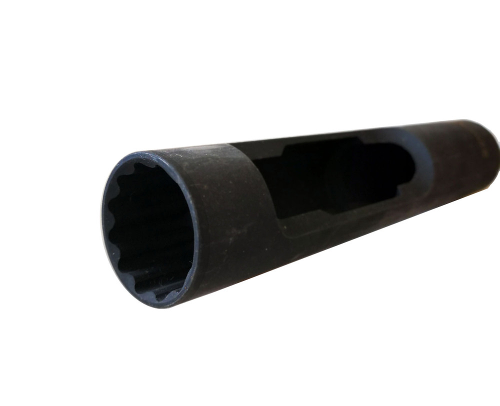 Cr-V 1/2" Dr 12PT 22mm Diesel Injector Remove Oxygen Socket 108mm Long Reach
