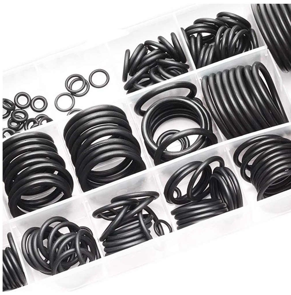 222pc 17 Size O - Ring Assortment Imperial / SAE Rubber Washer Kit