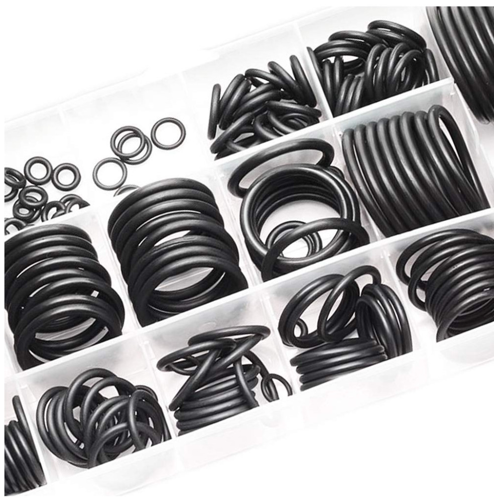 222pc 17 Size O - Ring Assortment Imperial / SAE Rubber Washer Kit