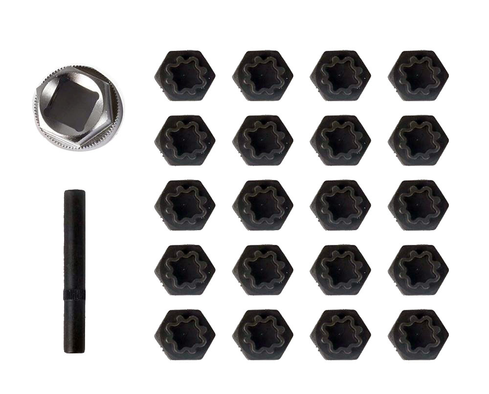 1/2" Dr 22pc Speical Shape Anti-theft Locking Wheel Nut Key Set-VAG UP Polo Gulf