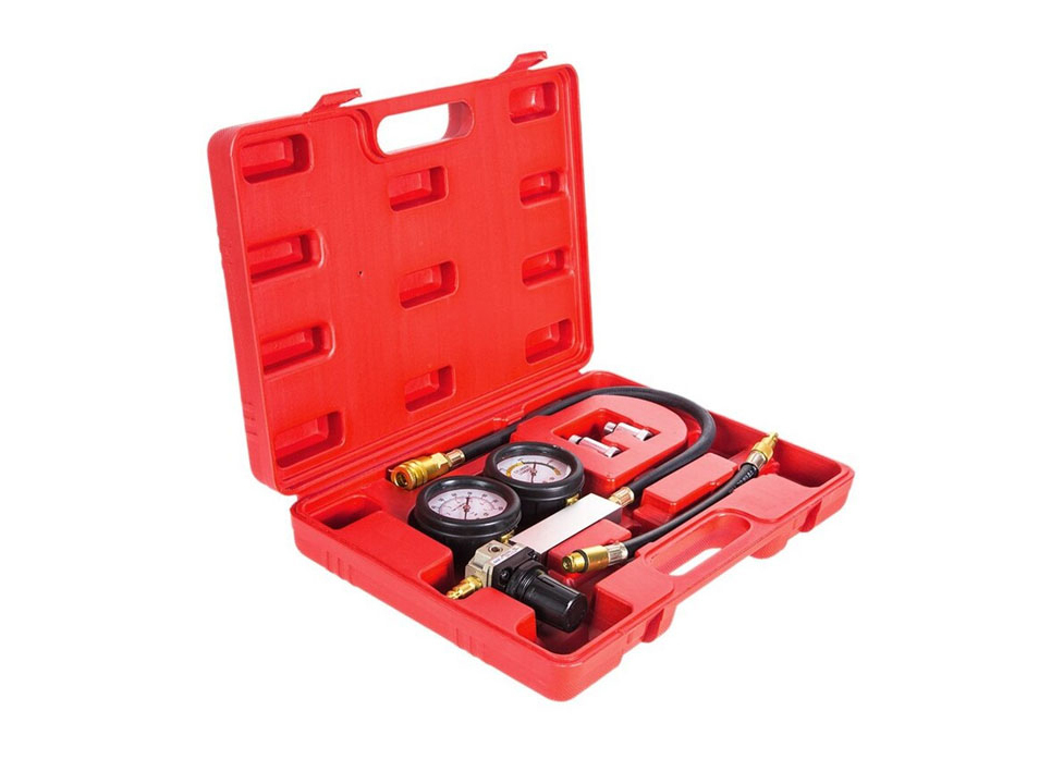 Petrol Engine Cylinder Leak Down Tester Compression Leakage Detector Kit