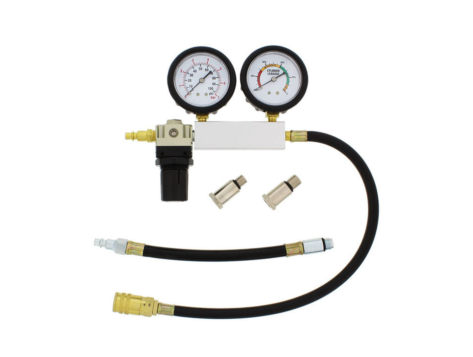 Petrol Engine Cylinder Leak Down Tester Compression Leakage Detector Kit