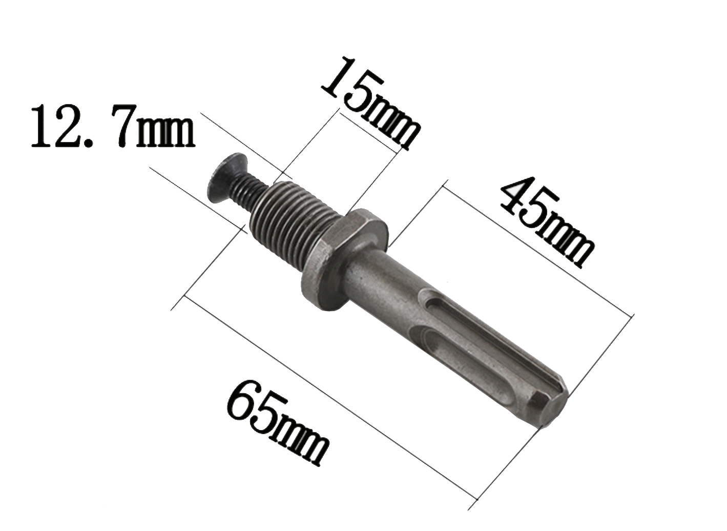 SDS Plus Adapter 1/2" Drill Chuck Connector Masonry-Drilling Adaptor