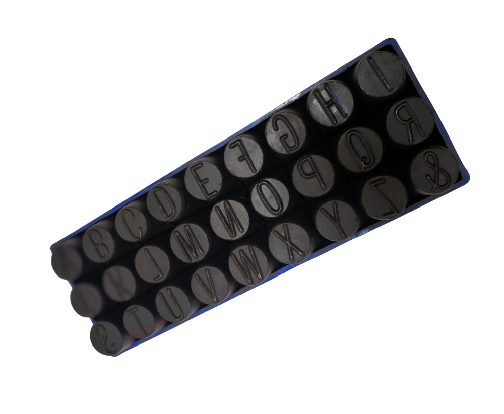 Industrial-Grade Alloy Steel A-Z Alphabet Letter or 0-9 Number Punch Stamp