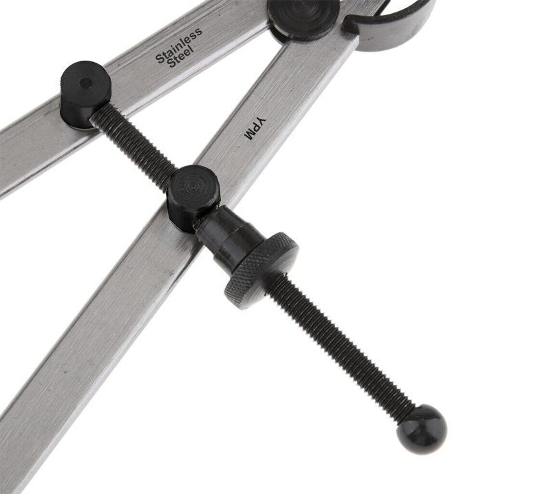 Stainless Steel Inside Outside Diameter Calipers Bow Spring 6/8/10/12/16/18/20"