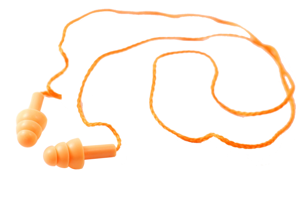 Soft Silicone String Corded Ear Seals Motor Travel Noise Reduction Reusable Earplugs