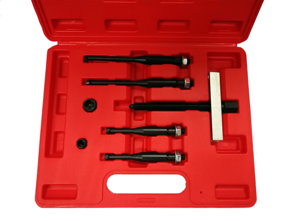 7pc Steering Wheel Puller Kit: 87mm/135mm Two Leg Pulls 38mm-85mm Spread