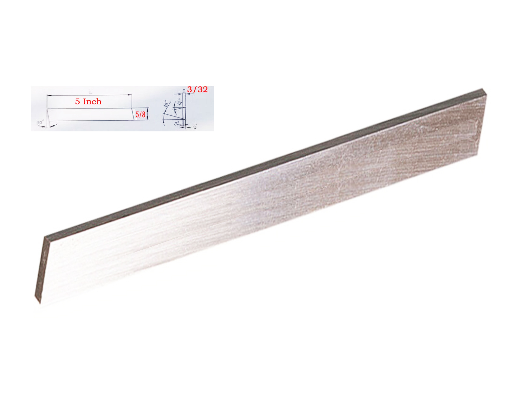 M2 HSS 3/32"x5/8"x5" Lathe Parting Cut off Blade