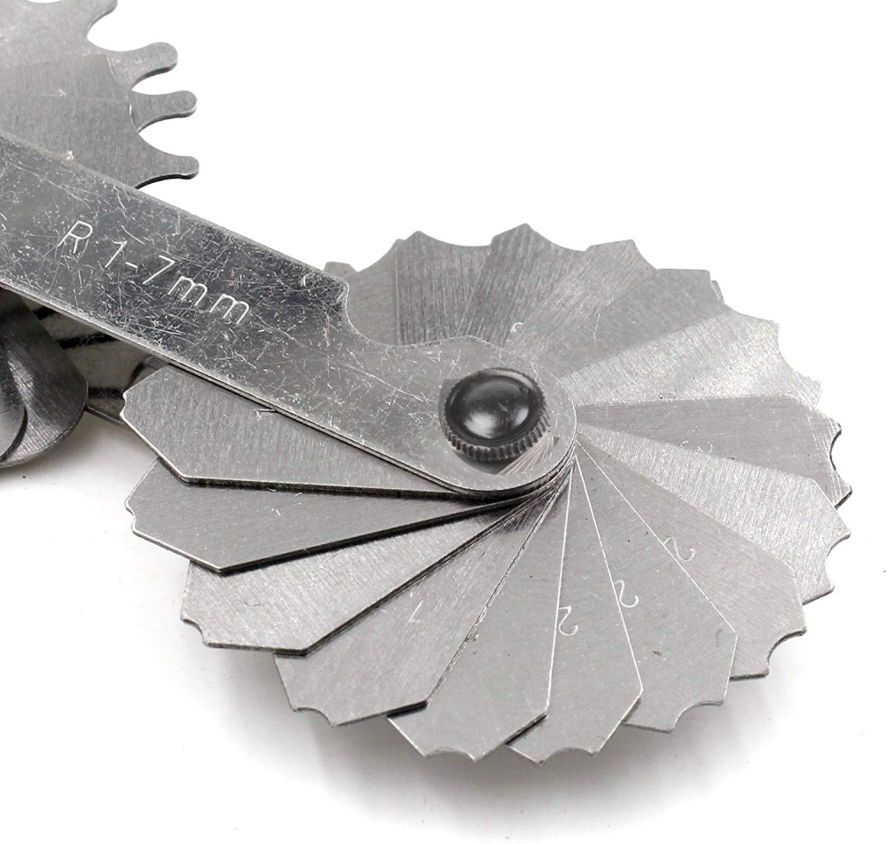 Internal & External Radius Gauge Concave & Convex Gauges Option: R1-7/R7.5-15mm