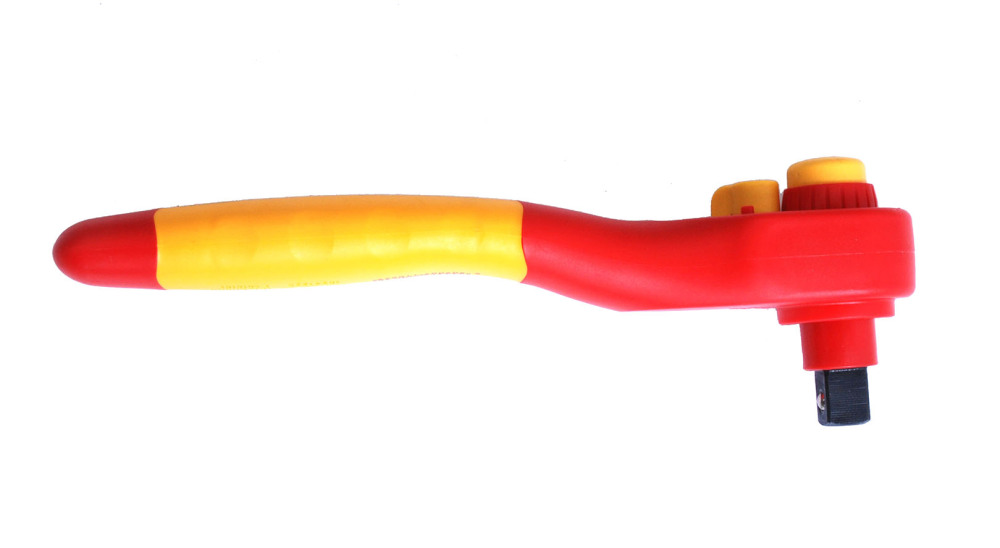 Insulated Electrician VDE 1/2" Dr 225mmL Reversible Ratchet Handle 1000V/18C