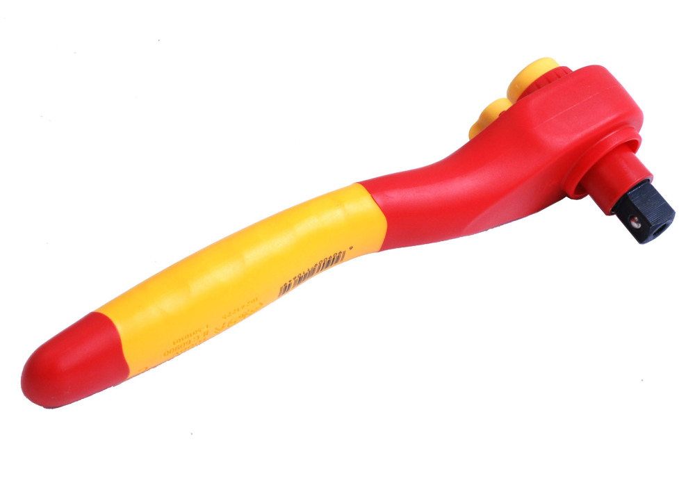 Insulated Electrician VDE 1/2" Dr 225mmL Reversible Ratchet Handle 1000V/18C