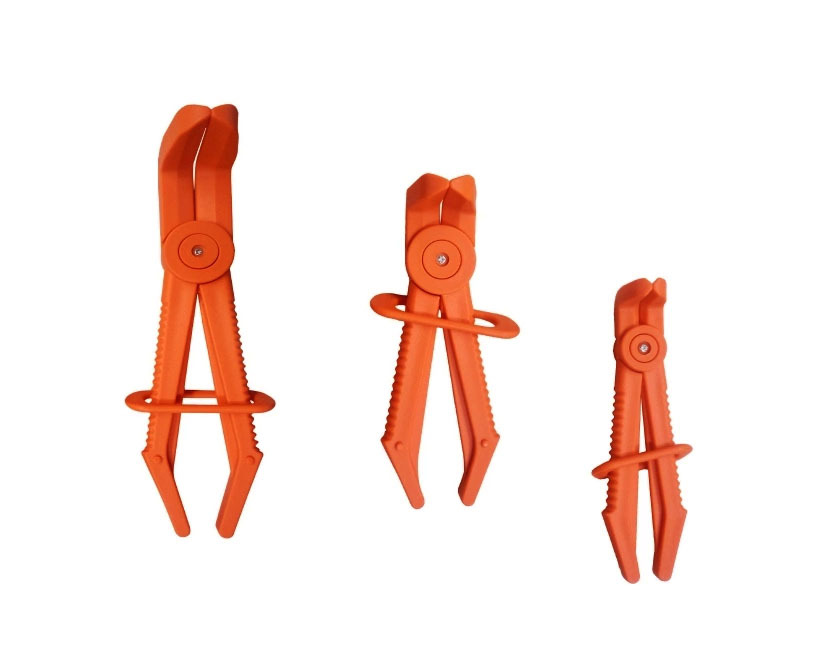 3pc Angled Tip 90° Hose Pinch Off Plier Brake Fuel Line Vacuum Radiator Line Clamp