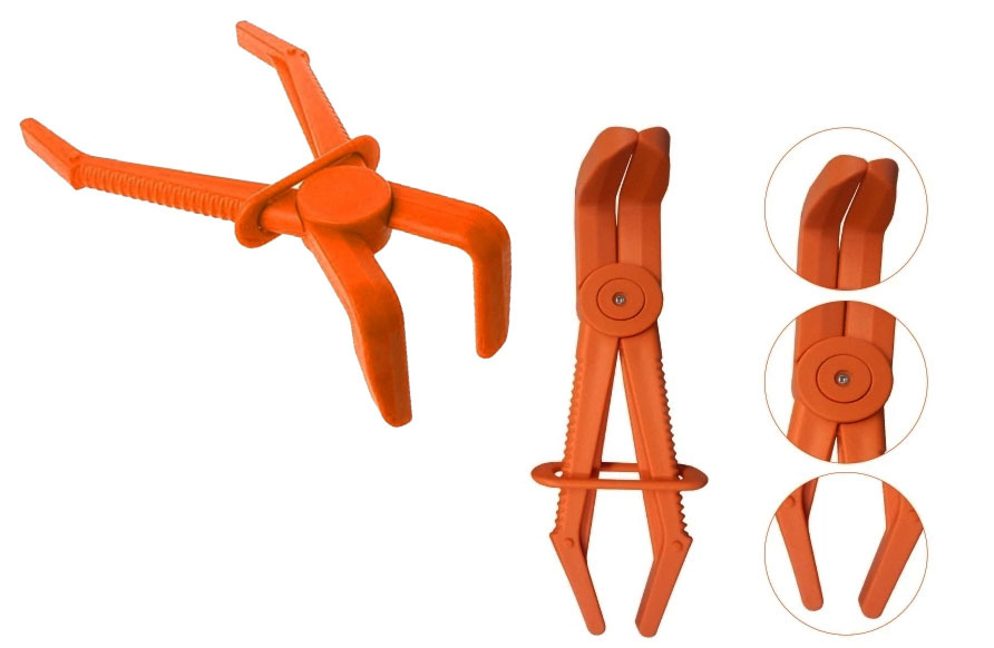 3pc Angled Tip 90° Hose Pinch Off Plier Brake Fuel Line Vacuum Radiator Line Clamp