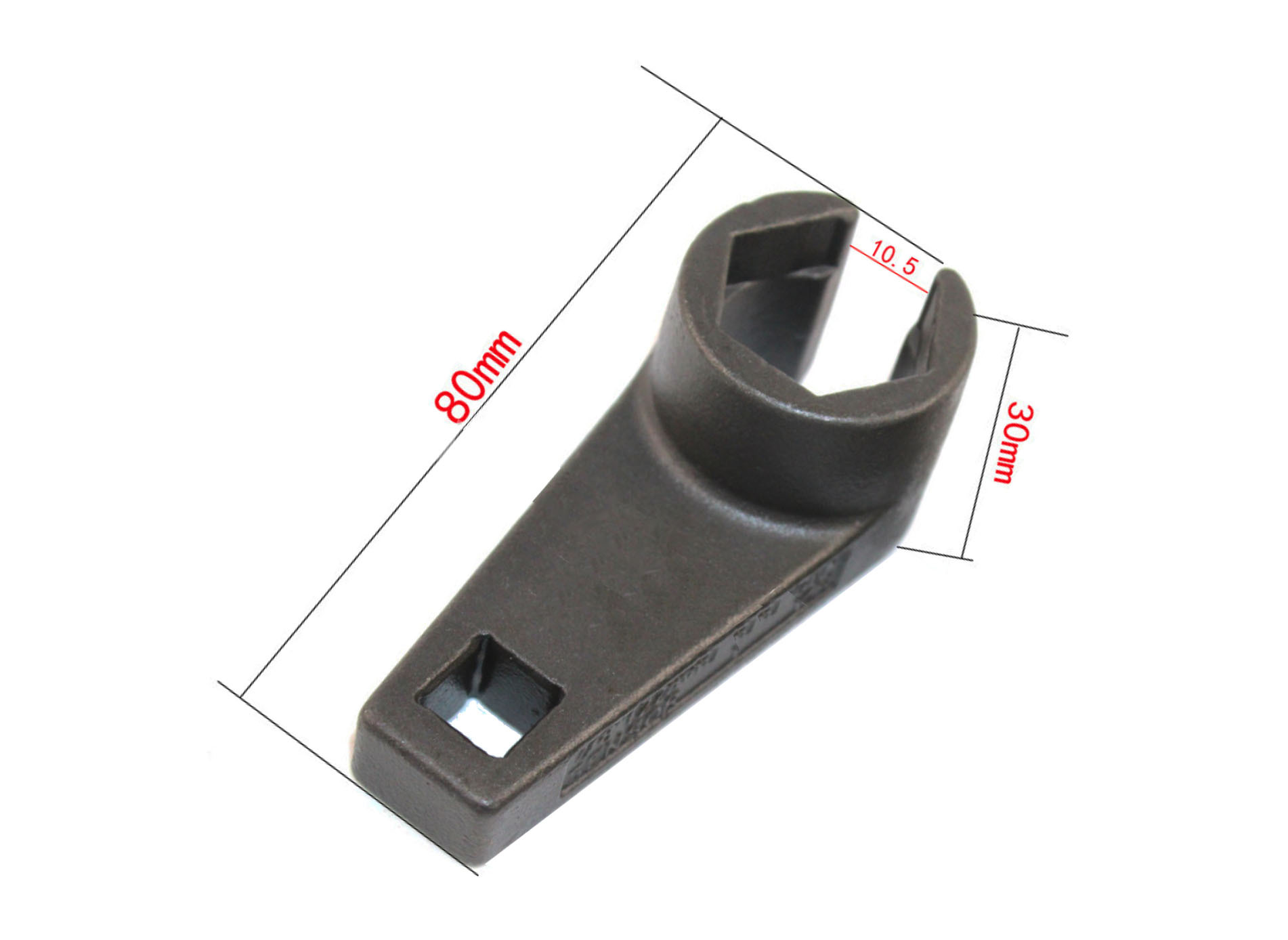 3/8" Dr Cr-Mo Oxygen Sensor 22mm (7/8") Low Profile 80mm Long Wing Offset Socket
