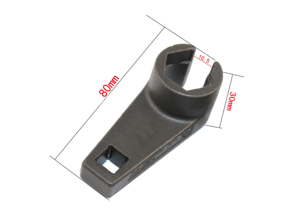 3/8" Dr Cr-Mo Oxygen Sensor 22mm (7/8") Low Profile 80mm Long Wing Offset Socket