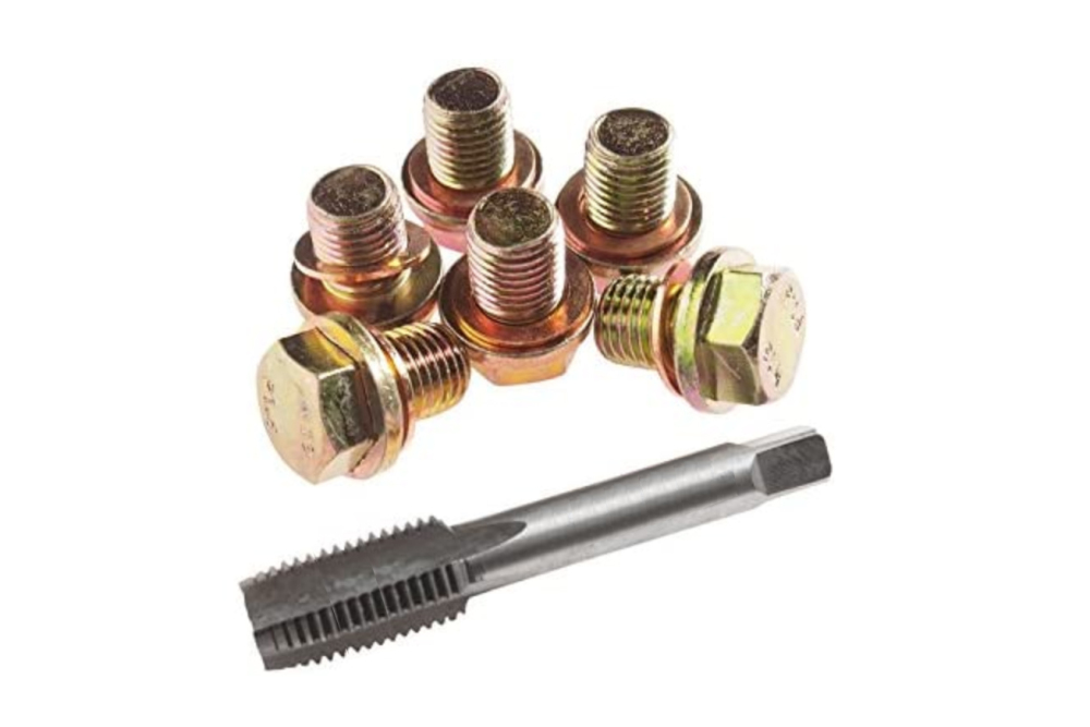 13pc Oil Sump Plug Pan Thread Repair Screw Chaser Set: Hand Tap, Screw, Gasket Washer