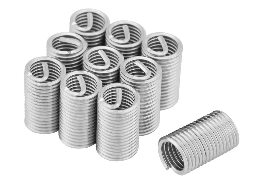 304 Stainless Steel Wire Screw Sleeve Thread Repair Insert Helicoil Kit M3 M4 M5 M6 M8 M10 M12