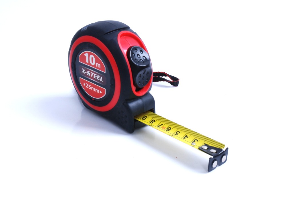 Profession 10m/33ft x25mm Dual Scale Measuring Tape Dual Magnetic System