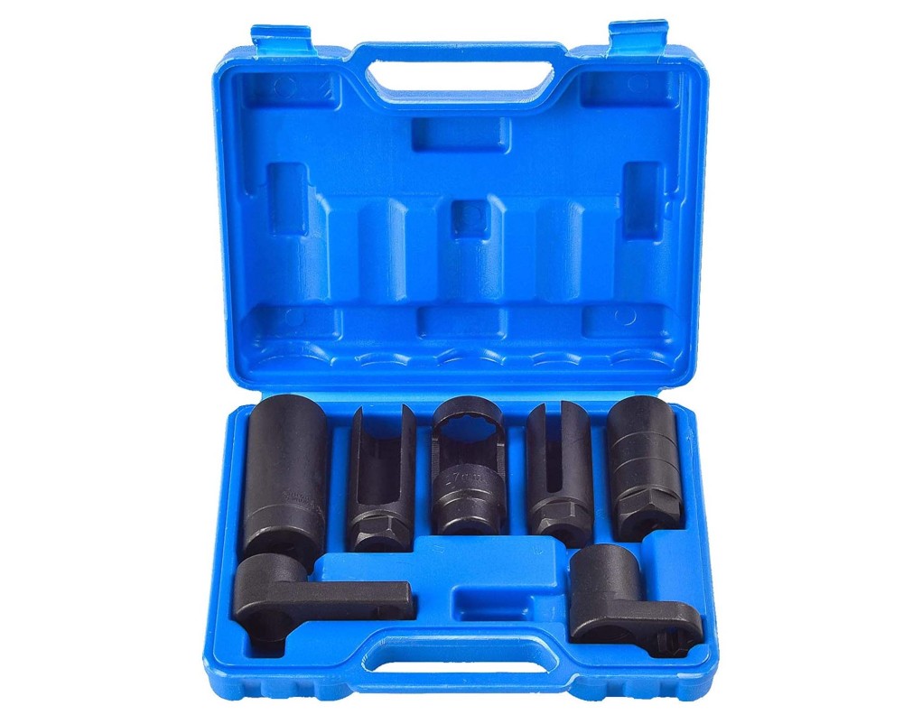 7pc Oxygen Sensor Socket Oil Pressure Sending Unit Remover Set