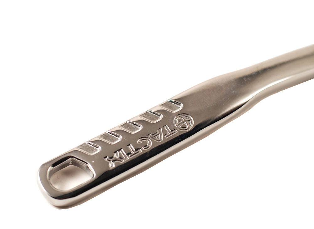Tactix 19mm 6PT Hex Pass-Thru 72T Reversible Ratchet Wrench for Go-Through Socket