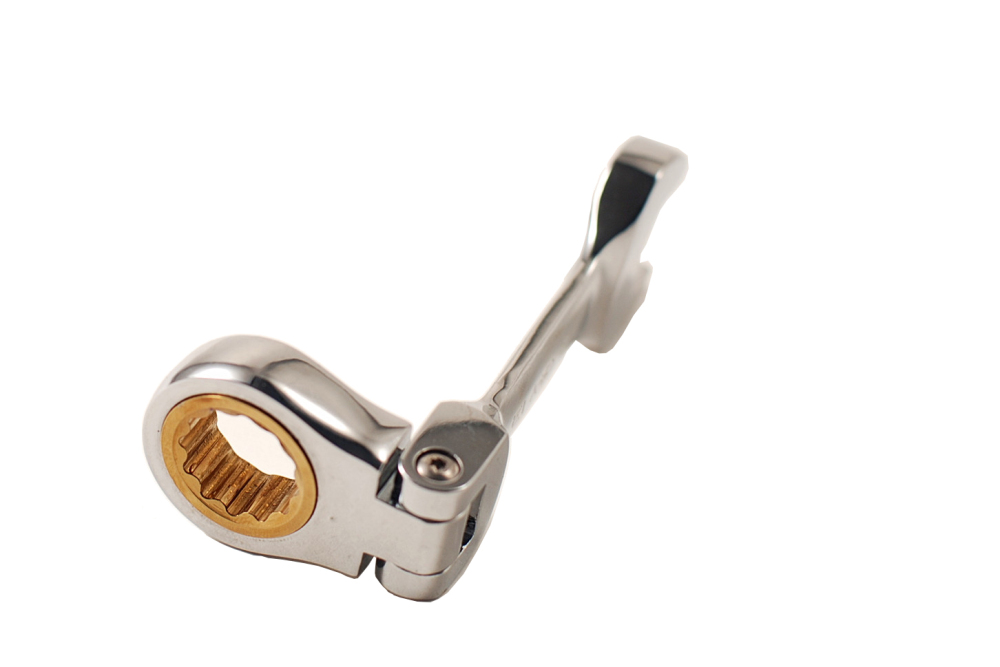Stubby Flexible Ratchet Combination Spanner Wrench Metric