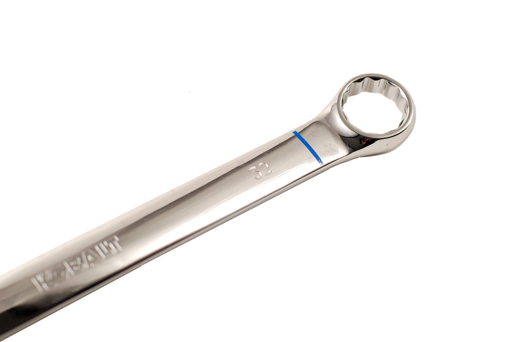Kobalt USA Cr-V Long Shank Series Combination Ring Open Spanner Wrenches: 5.5-32mm